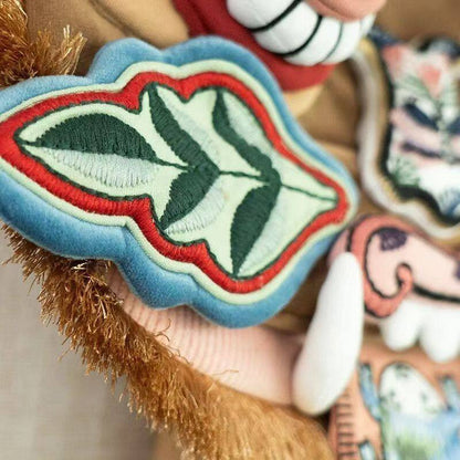 Chinese folk art intangible cultural heritage tiger head crossbody bag